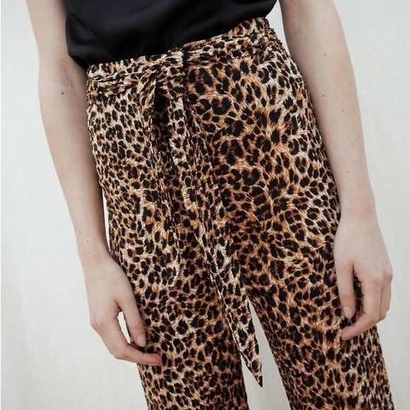 Nanushka - Luma Straight Leg Pant - Ocelot Print - Size S - Picture 2 of 8